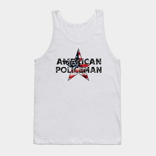 American Policeman - Blue Collar Worker Tank Top